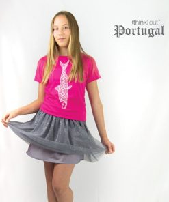 T-shirt de Senhora Sardinha Rosa