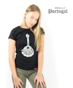 T-shirt de Senhora Fado Preta