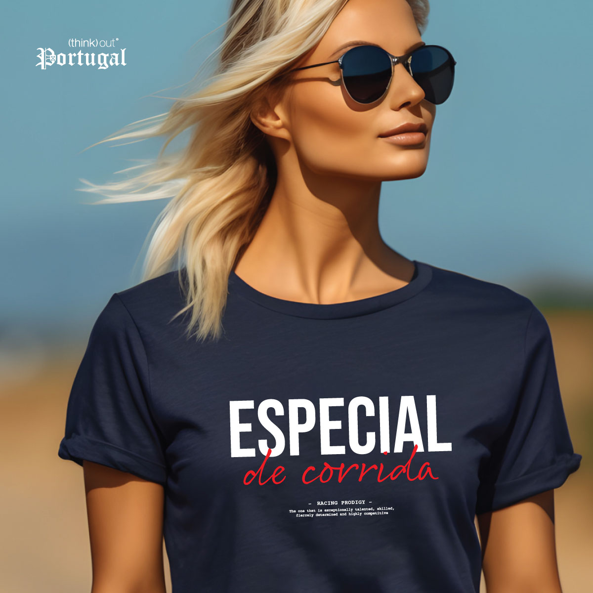 T-shirt de Senhora “Especial de Corrida” – (think) out
